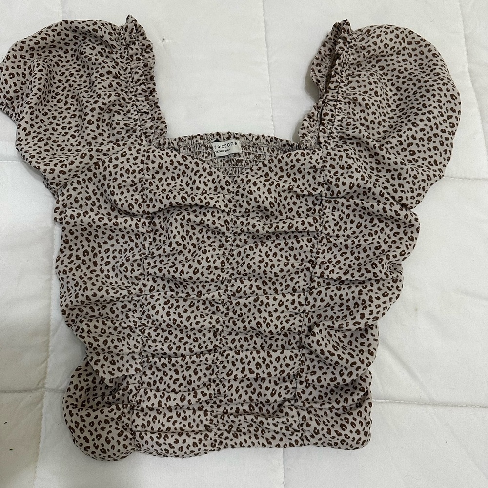 Light colored Cheetah Pink Tank Top